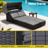 Outdoor Day Bed Sun Lounge Setting Wicker Lounger Patio Furniture