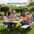 Gardeon 180cm Folding Table Portable Fold-in-Half with Handle Camping Picnic