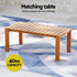 5 Seater Outdoor Sofa Set Acacia Wood Lounge Furniture 6 Piece