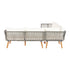 Gardeon 5-Seater Outdoor Sofa Set Wooden Lounge Setting Aluminum
