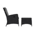 Outdoor Recliner Chairs Wicker Sun Lounge Black