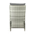 Outoodr Recliner Lounge & Table Set Wicker Grey