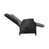 Outdoor Recliner with Adjustable Footrest Black