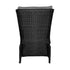 Sun Lounge Wicker Recliner 2 Pieces Black