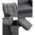 Sun Lounge Wicker Recliner 2 Pieces Black