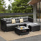 Outdoor Sofa Set 4 Seater Corner Modular Lounge with Coffee Table