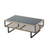 Livsip 7-Piece Rope Weave Outdoor Sofa Set with Tempered Glass Table, Khaki