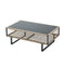 5-Piece Rope Weave Outdoor Sofa Set with Tempered Glass Table, Khaki