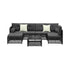 Outdoor Sofa Set 6 Seater Wicker Rattan Lounge Setting