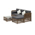 Outdoor Furniture Lounge Setting 4 Seater Wicker Sofa Set