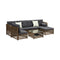 Outdoor Furniture Lounge Setting 6 Seater Wicker Sofa Set