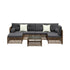 Outdoor Furniture Lounge Setting 6 Seater Wicker Sofa Set