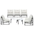 Livsip 8PCS Outdoor Sofa Set 2-in-1 Coffee Table with Chairs Beige