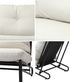 2PC Outdoor Lounge Chairs Patio Sofa with Cushions Beige