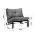 2PC Outdoor Lounge Chairs Patio Sofa with Cushions Grey