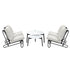 Livsip 6PCS Outdoor Sofa Set 2-in-1 Coffee Table with Chairs Beige