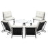 Livsip 8PCS Outdoor Sofa Set Nesting Coffee Table with Chairs Beige