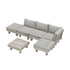 Livsip 6 Piece Outdoor Furniture Sofa Set Wooden Lounge Setting