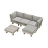 Livsip 4 Seater Outdoor Sofa Set Lounge Setting Table Chair