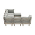 Livsip 8PCS Outdoor Sofa Set Wooden Lounge Setting Table Chair