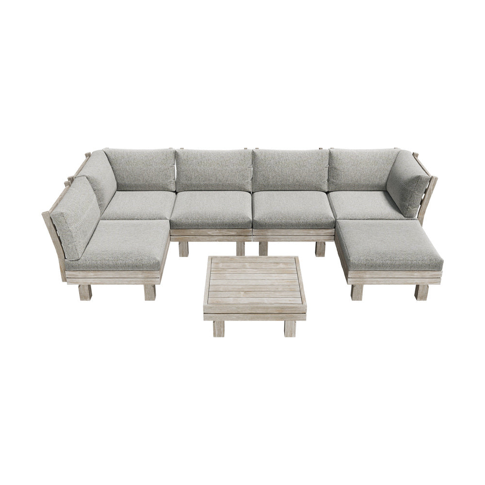 Livsip 7PCS Outdoor Furniture Sofa Set Lounge Setting Garden