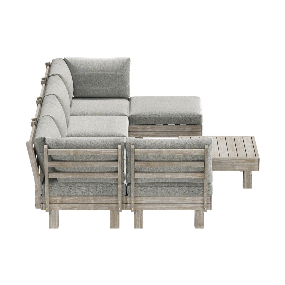 Livsip 7PCS Outdoor Furniture Sofa Set Lounge Setting Garden