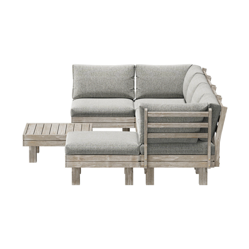 Livsip 7PCS Outdoor Furniture Sofa Set Lounge Setting Garden