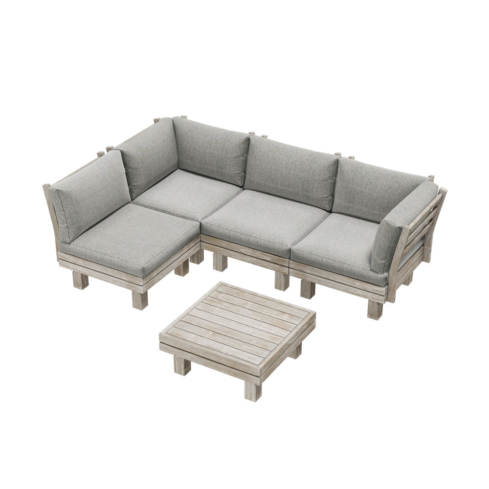Livsip 4 Seater Outdoor Furniture Sofa Set Lounge Setting Garden