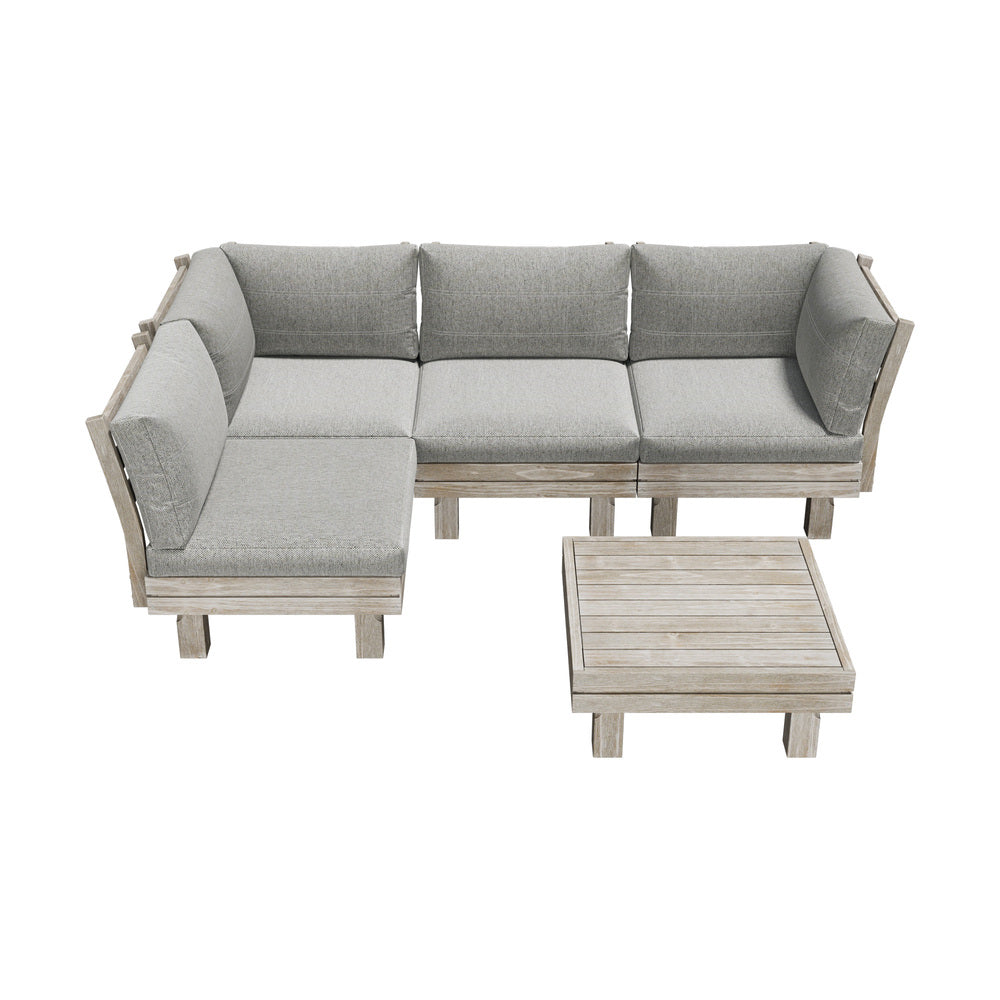 Livsip 4 Seater Outdoor Furniture Sofa Set Lounge Setting Garden