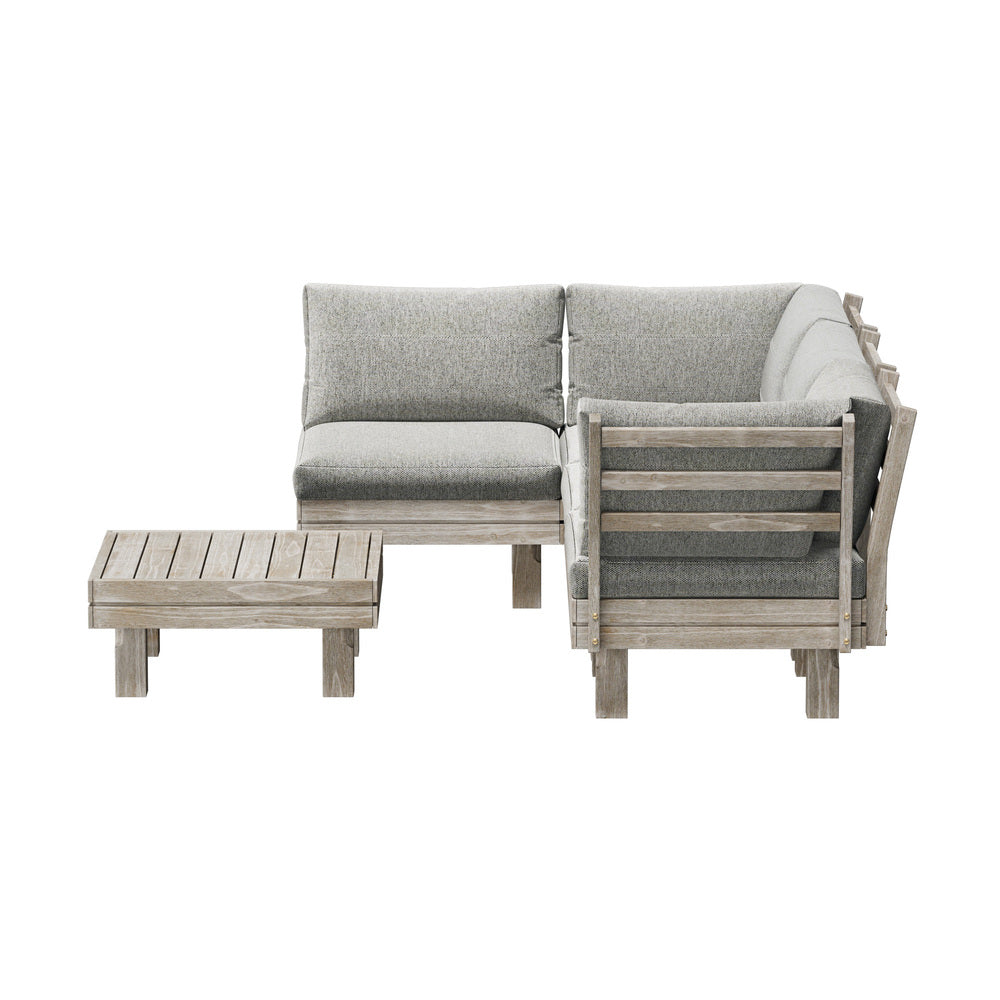 Livsip 4 Seater Outdoor Furniture Sofa Set Lounge Setting Garden