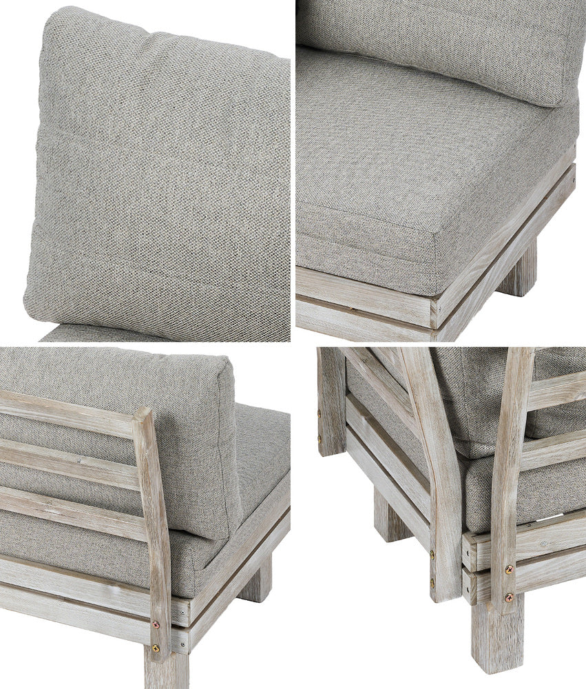 Livsip 5PCS Outdoor Furniture Sofa Set Wooden Lounge Setting