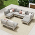 Livsip Outdoor Sofa Set 8 Piece Wooden Lounge Setting Garden