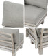 Livsip Outdoor Sofa Set 8 Piece Wooden Lounge Setting Garden