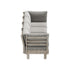 4-Seater Beige Outdoor Sofa Set, Wood Frame, 150kg Rated Per Seat