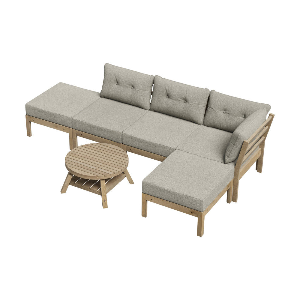 Outdoor Lounge Sofa Set 6 Piece Garden Furniture
