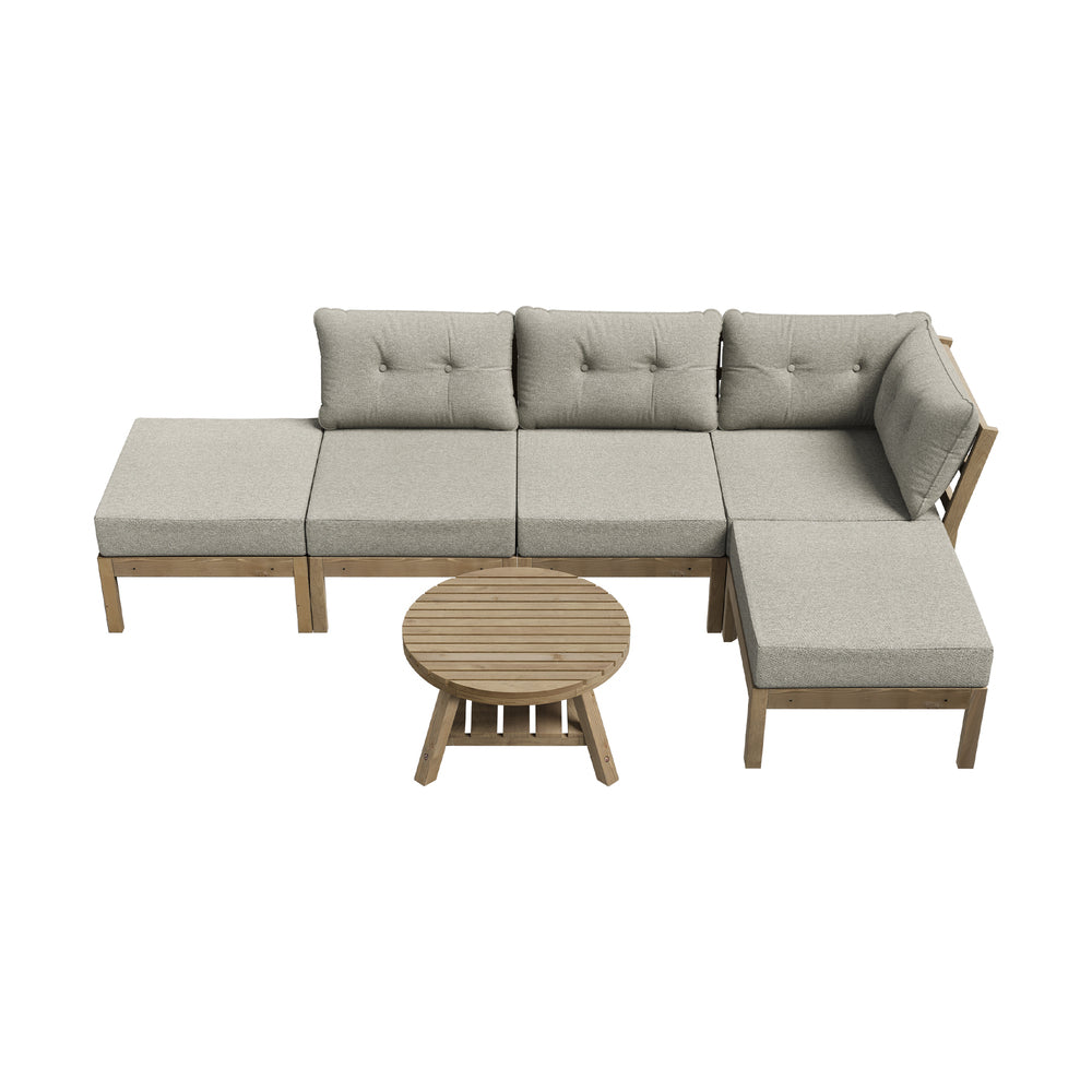 Outdoor Lounge Sofa Set 6 Piece Garden Furniture