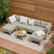 Livsip 7 Piece Outdoor Lounge Sofa Set Wooden Garden Patio Furniture