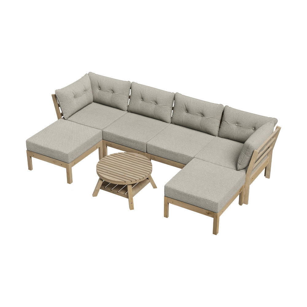 7 Piece Outdoor Lounge Sofa Set Garden Furniture