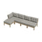 Livsip 5 Piece Outdoor Sofa Set 4-seater sofa & 1 Ottoman Beige