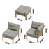 Livsip 5 Piece Outdoor Sofa Set 4-seater sofa & 1 Ottoman Beige
