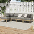 Livsip 5 Piece Outdoor Sofa Set 4-seater sofa & 1 Ottoman Beige