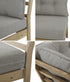 Livsip 5 Piece Outdoor Sofa Set 4-seater sofa & 1 Ottoman Beige