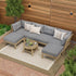 7 Piece Outdoor Lounge Sofa Set Garden Furniture Grey
