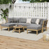 7 Piece Outdoor Lounge Sofa Set Garden Furniture Grey