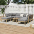 9PCS Outdoor Sofa Set Lounge Setting Table Chair Grey