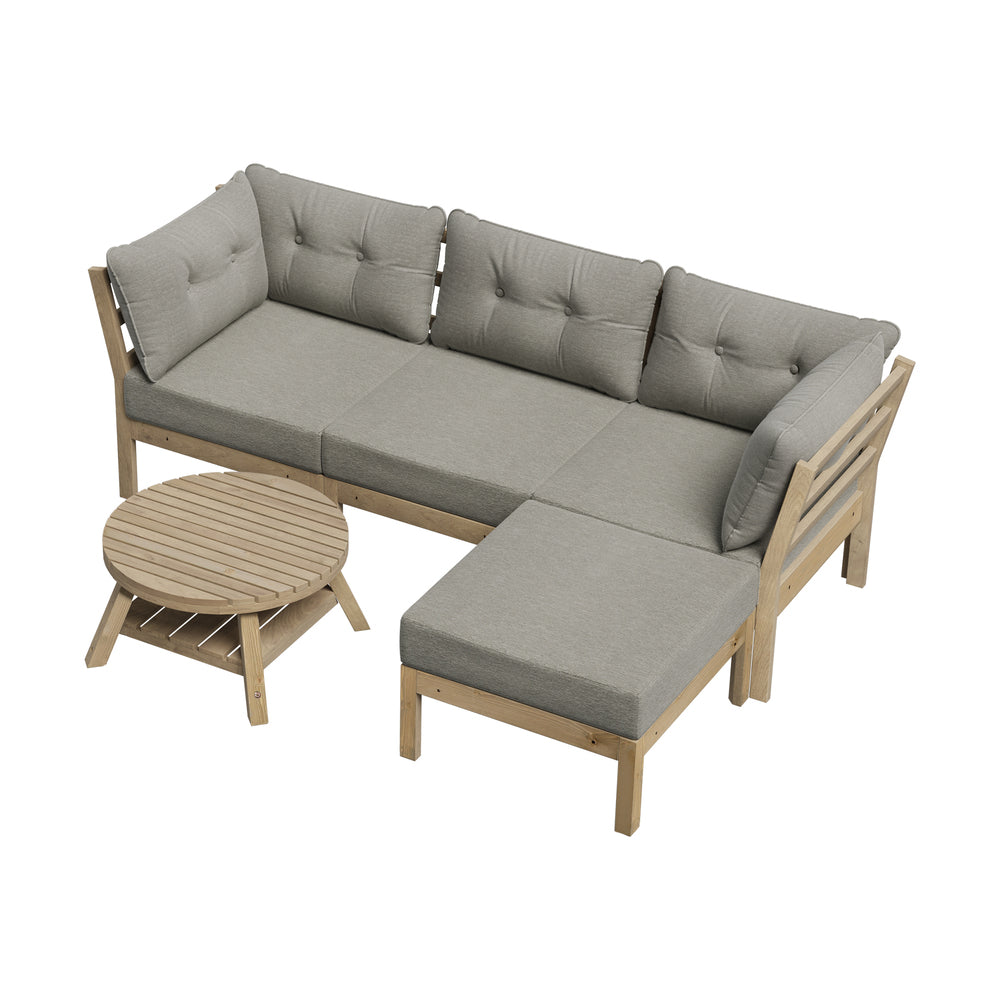 5 Piece Outdoor Furniture Set Garden Lounge Sofa