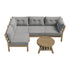 Outdoor Sofa Set 4 Seater Lounge Setting Patio Furniture Grey