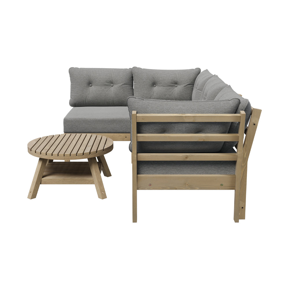 Outdoor Sofa Set 4 Seater Lounge Setting Patio Furniture Grey