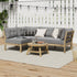 Outdoor Sofa Set 4 Seater Lounge Setting Patio Furniture Grey