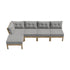 5 Piece Outdoor Sofa Set Lounge Setting Garden Grey